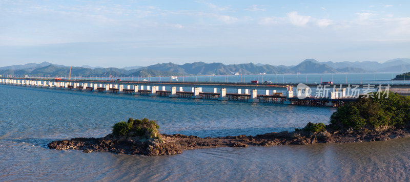 宁波象山港横山码头航拍景色