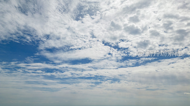 蓝天白云天空景象航拍