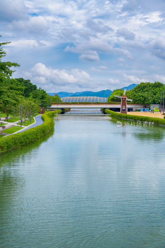 深圳后海中心河公园美景