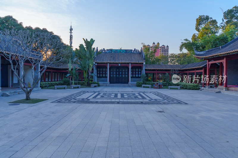 佛山顺峰山公园粤剧大观园传统岭南建筑庭院