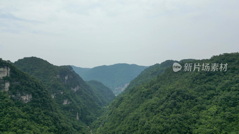 航拍湖北宜昌西陵峡风景区