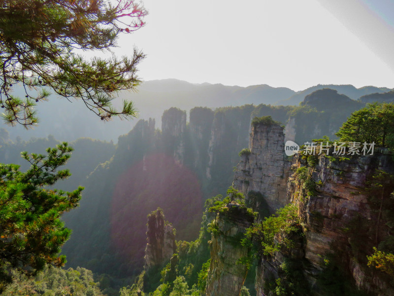 中国湖南张家界国家森林公园旅游风光