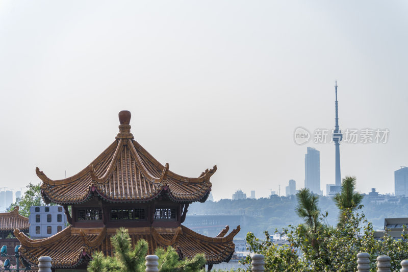 武汉武昌区黄鹤楼公园风景