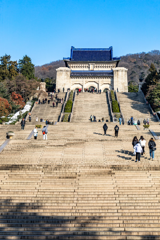 南京钟山风景区中山陵景点景观