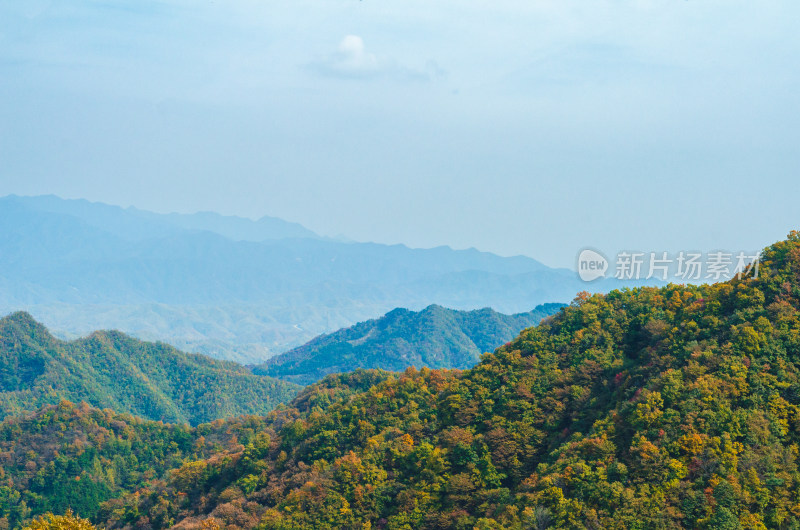 河南洛阳白云山风景区秋天的自然风光