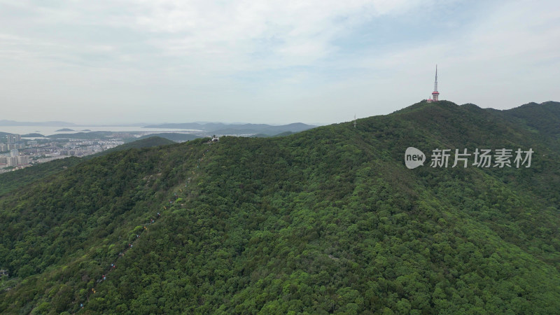 航拍江苏无锡锡惠公园