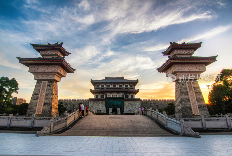 揭阳楼日落 揭阳景点 揭阳市