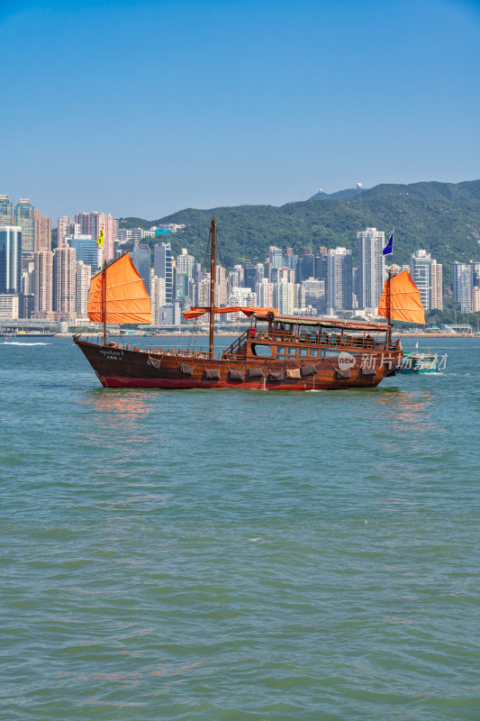 中国香港维多利亚港游船