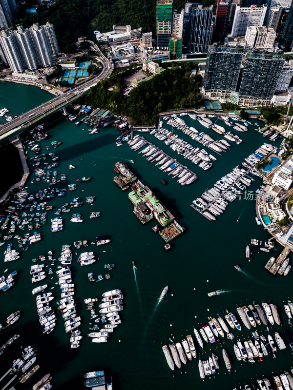 香港仔海港码头航拍