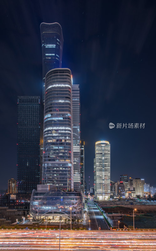 北京中国尊夜景