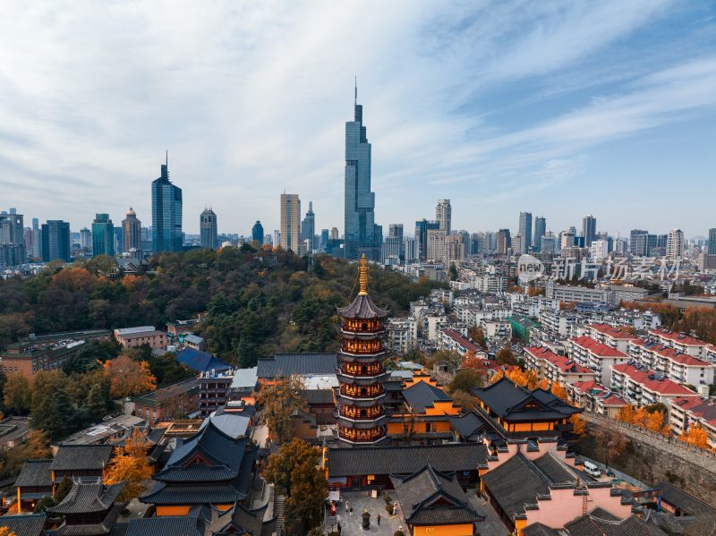 南京鸡鸣寺秋季美景