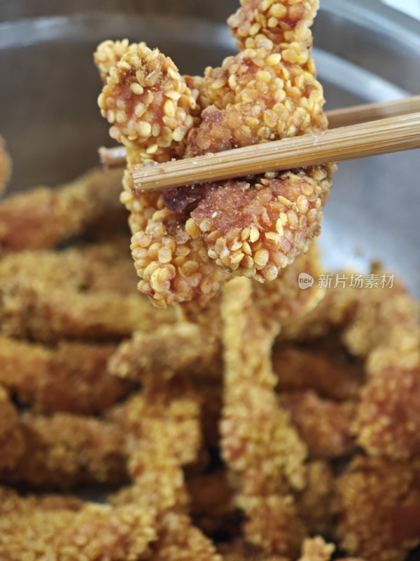 油炸鸡肉条鸡柳