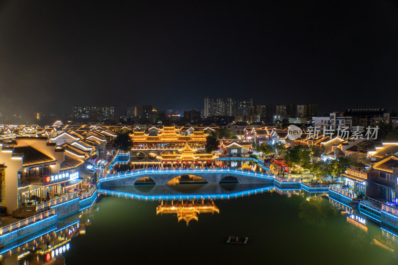 广西崇左太平府太平古城夜景