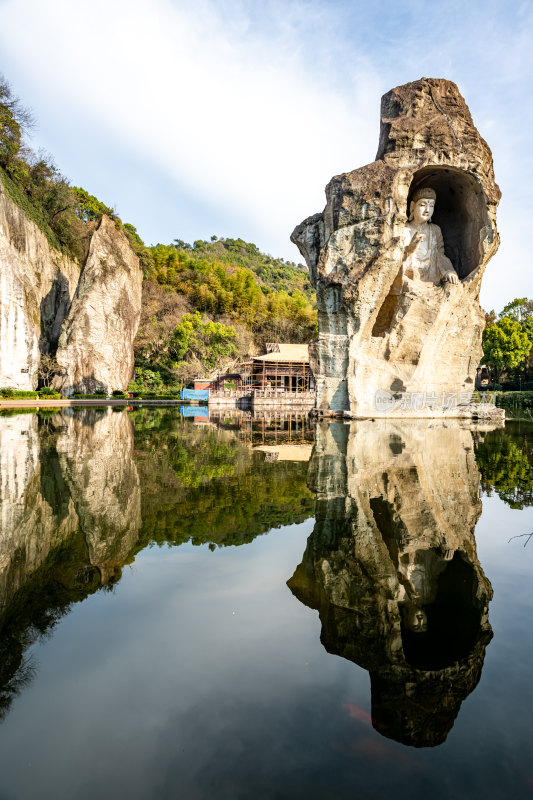 浙江绍兴柯桥柯岩鉴湖景区景点景观