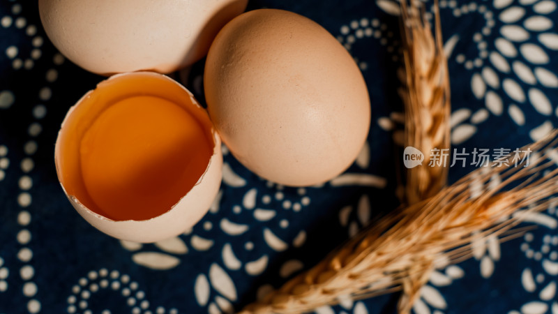 土鸡蛋鸡蛋商业产品拍摄柴鸡蛋
