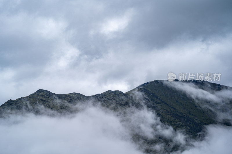 四川阿坝藏族羌族自治州四姑娘雪山风貌