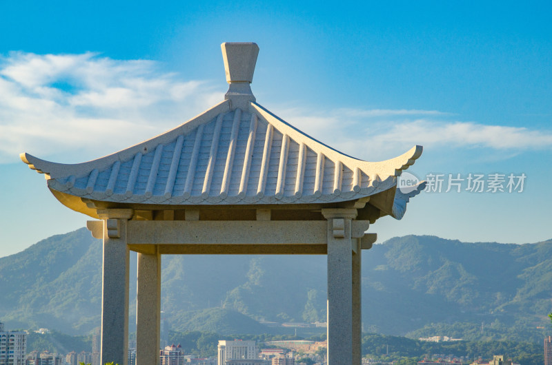 福建省福州乌山风景区城市观景台