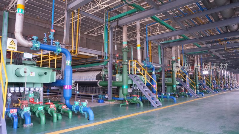 工厂内部工业管道设备场景