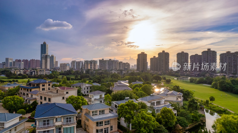 武汉金银湖片区城市风光