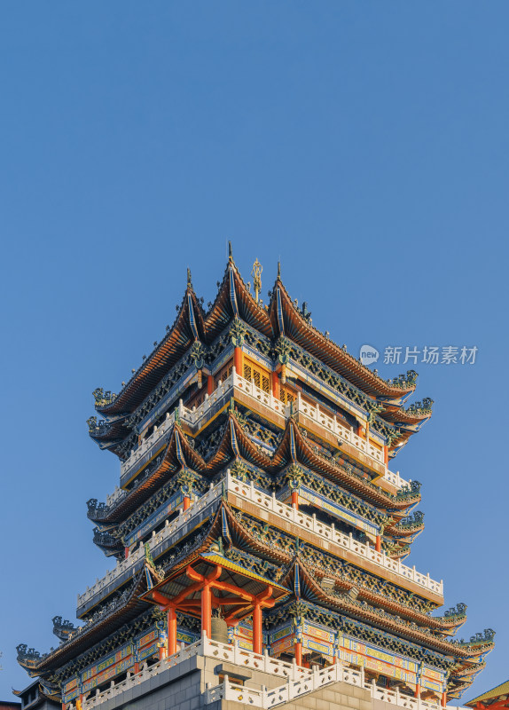 蓝天下的寺庙-柳州西来寺