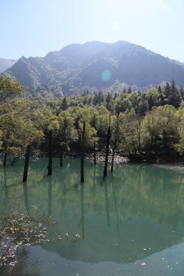 四川阿坝州茂县叠溪镇松坪沟景区风景