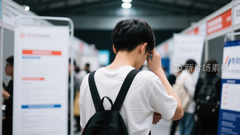 校园招聘会，毕业季学生职场入职就业求职