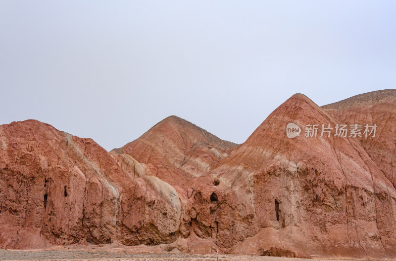 甘肃张掖七彩丹霞旅游景区多彩地质自然风光