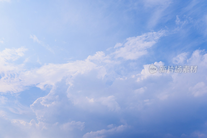 天空蓝天流动的白云时间流逝