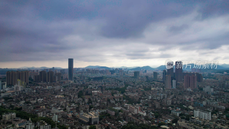 广东中山城市风光航拍