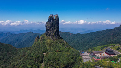 航拍贵州梵净山自然遗产大美风光