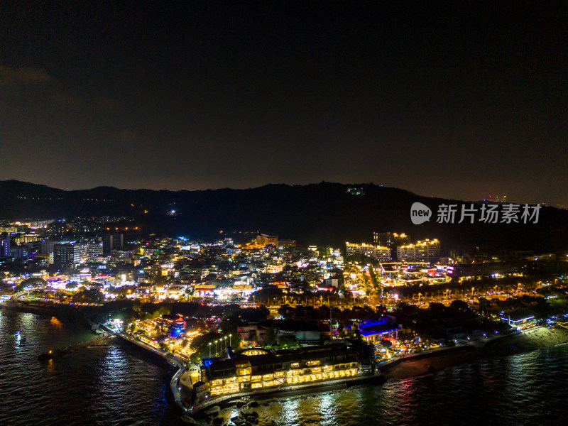 厦门增厝安夜景航拍图