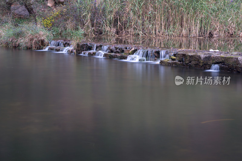 秋季北京山区流水慢门摄影