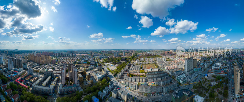 辽宁辽阳市区城市建筑风景航拍