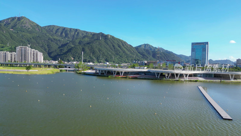 航拍温州瓯海区城市建设