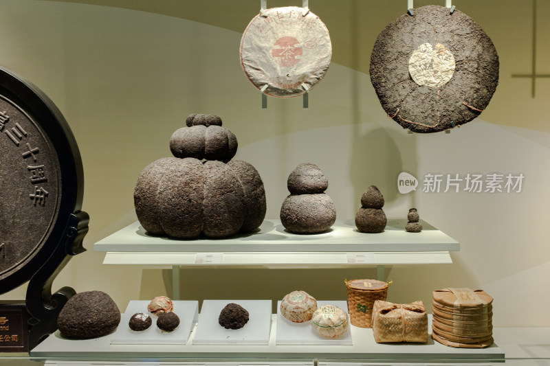 中国茶叶博物馆 紧压茶的展示区