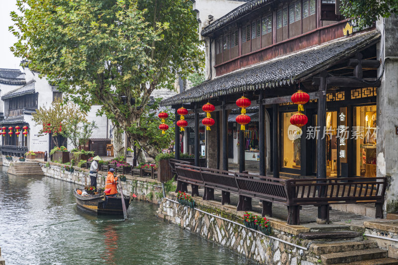 浙江湖州南浔古镇江南水乡风景