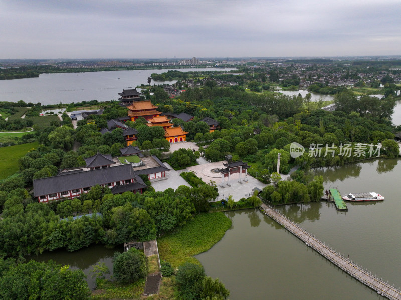 江苏省泰州溱湖国家湿地公园古寿圣寺