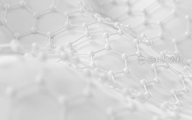 创意化学分子模型 3D渲染