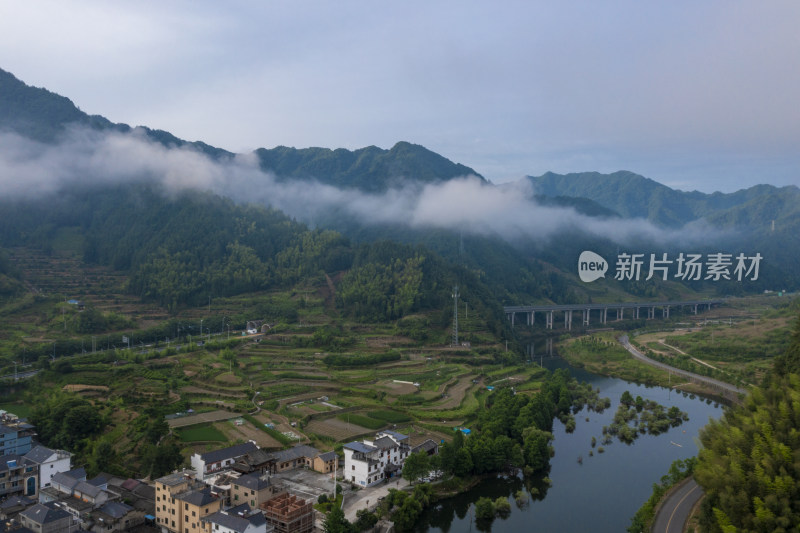 浙江开化高山群山云海航拍