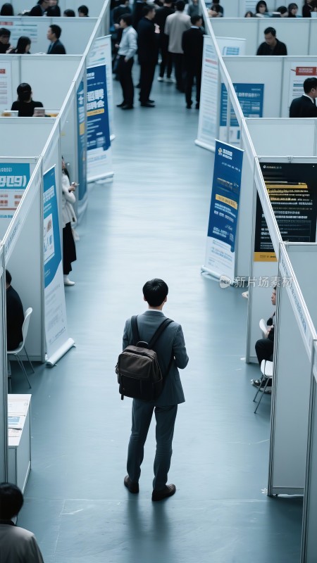 校园招聘会，毕业季学生职场入职就业求职