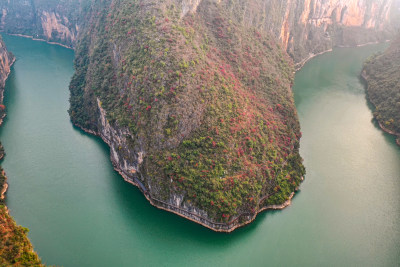 重庆巫山小三峡鱼头湾