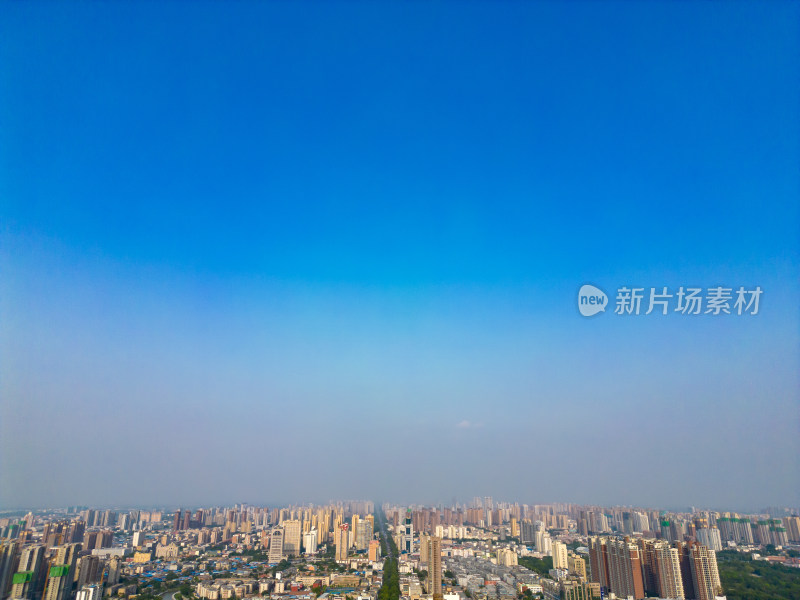 河南新乡市城市风光航拍摄影图