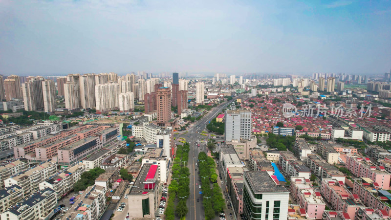 河北沧州城市风光地标建筑航拍