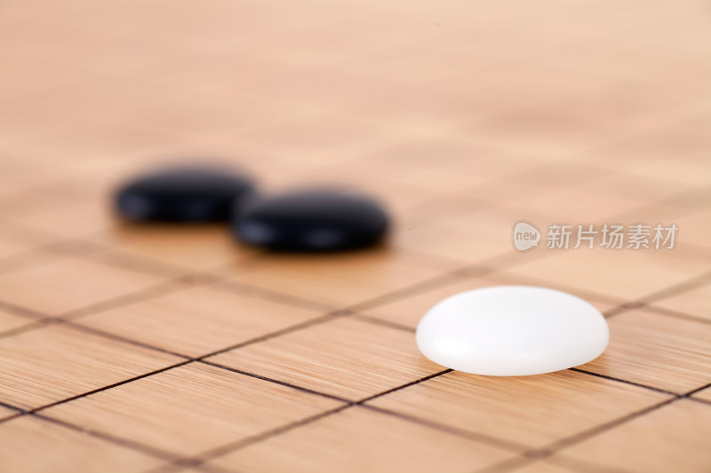 中国围棋子特写