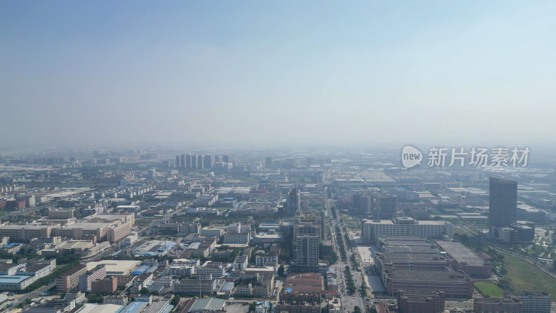 航拍江门大景江门城市建设