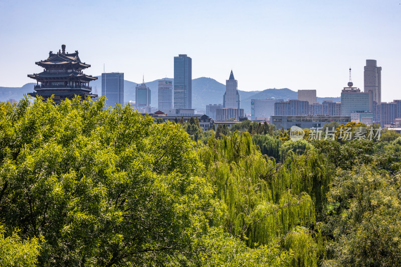 济南大明湖超然楼城市建筑景观