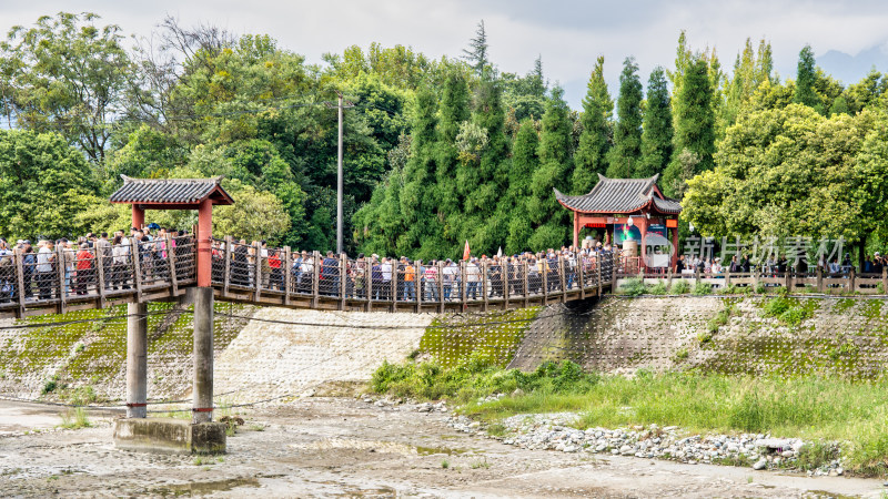 四川都江堰景区旅游综合场景