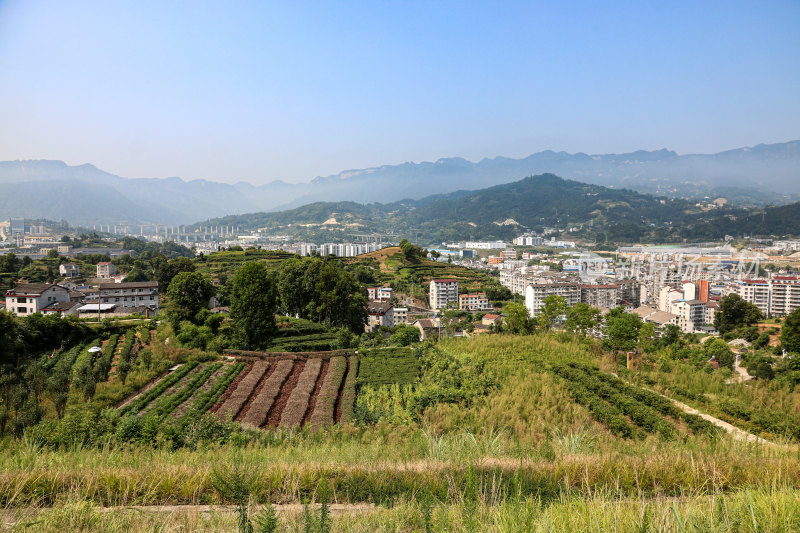 美丽乡村湖北秭归三斗坪镇中堡村田园风景