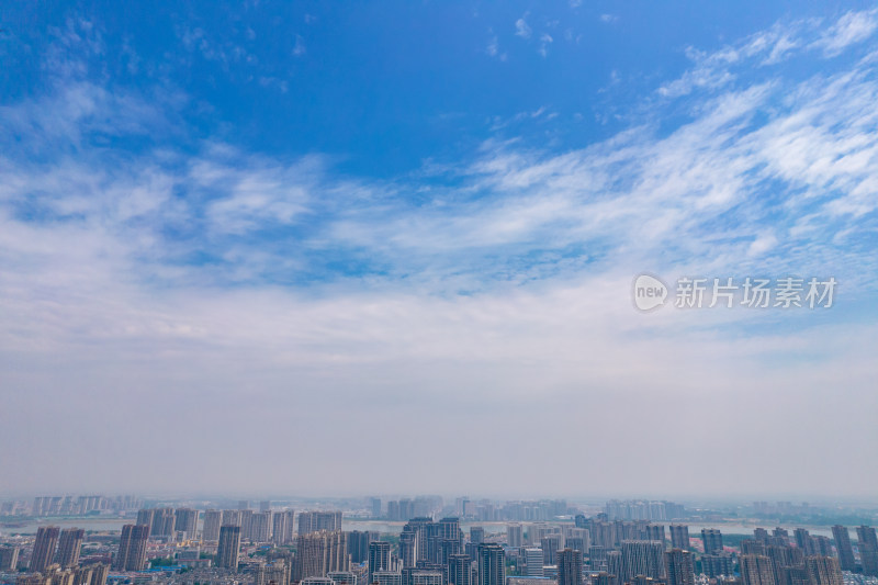 安徽蚌埠城市大景建筑航拍图