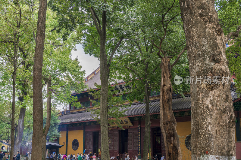 杭州西湖飞来峰灵隐寺千年古刹古建筑